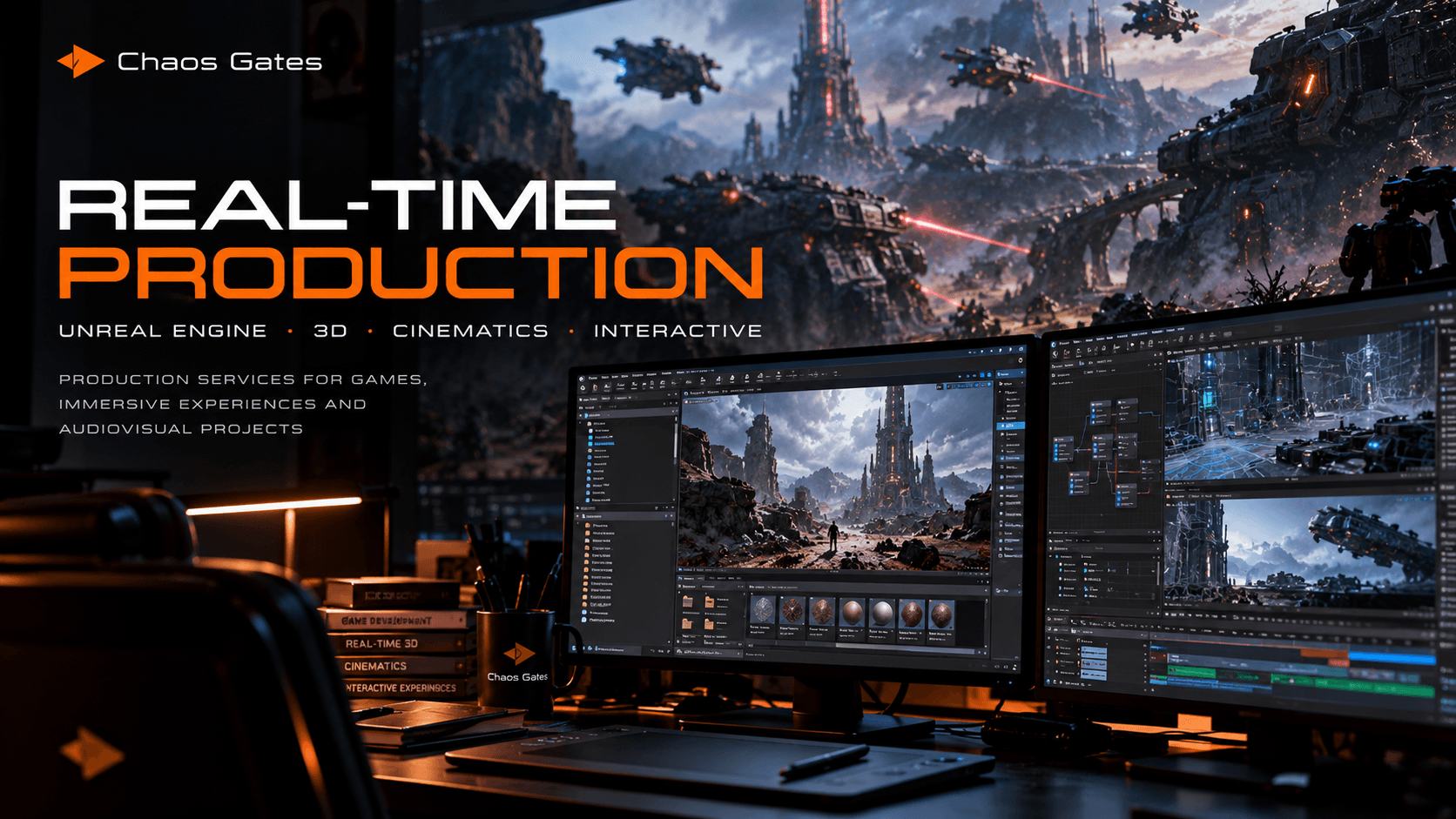 Unreal Engine, real-time 3D and interactive production services at Chaos Gates