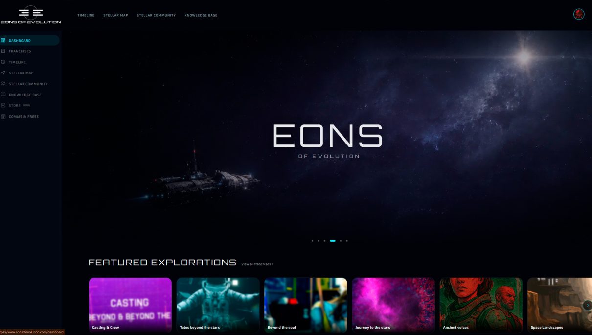 🌌 New Design and New Ways to Explore EONS OF EVOLUTION